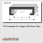 Preview: PVC Handlauf Typ. HL09 für Flachstahl 50x10mm